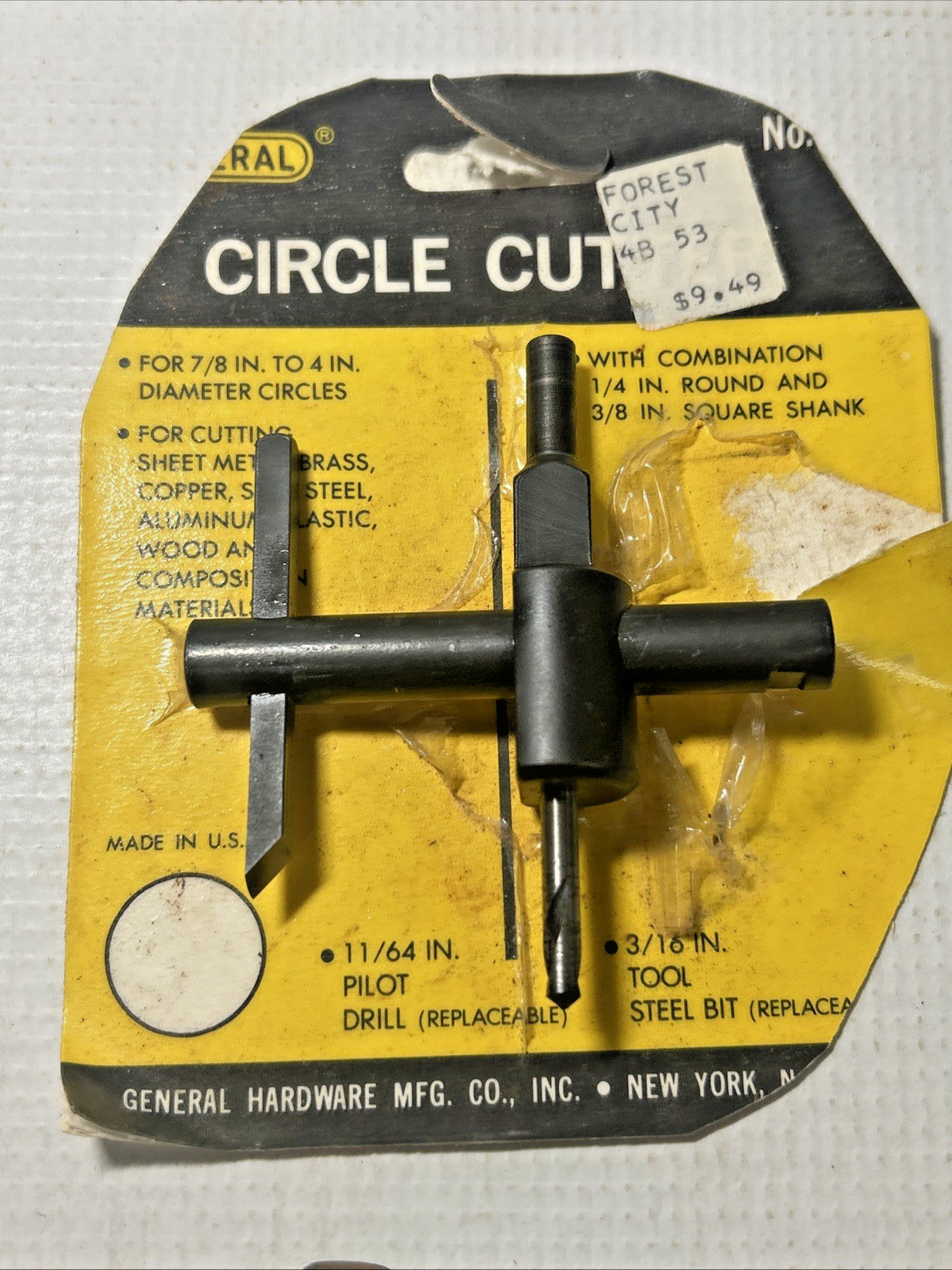 Lot General No. 4 & Craftsman No. 3840 Tool Center Drill & Circle Hole Cutter