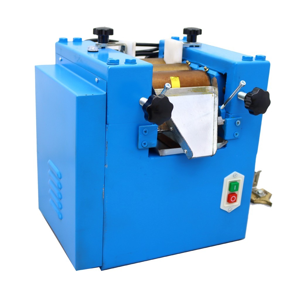 110V Lab Three Roll Mill Grinder with Alloy Steel Roller, lab Grinding Machine
