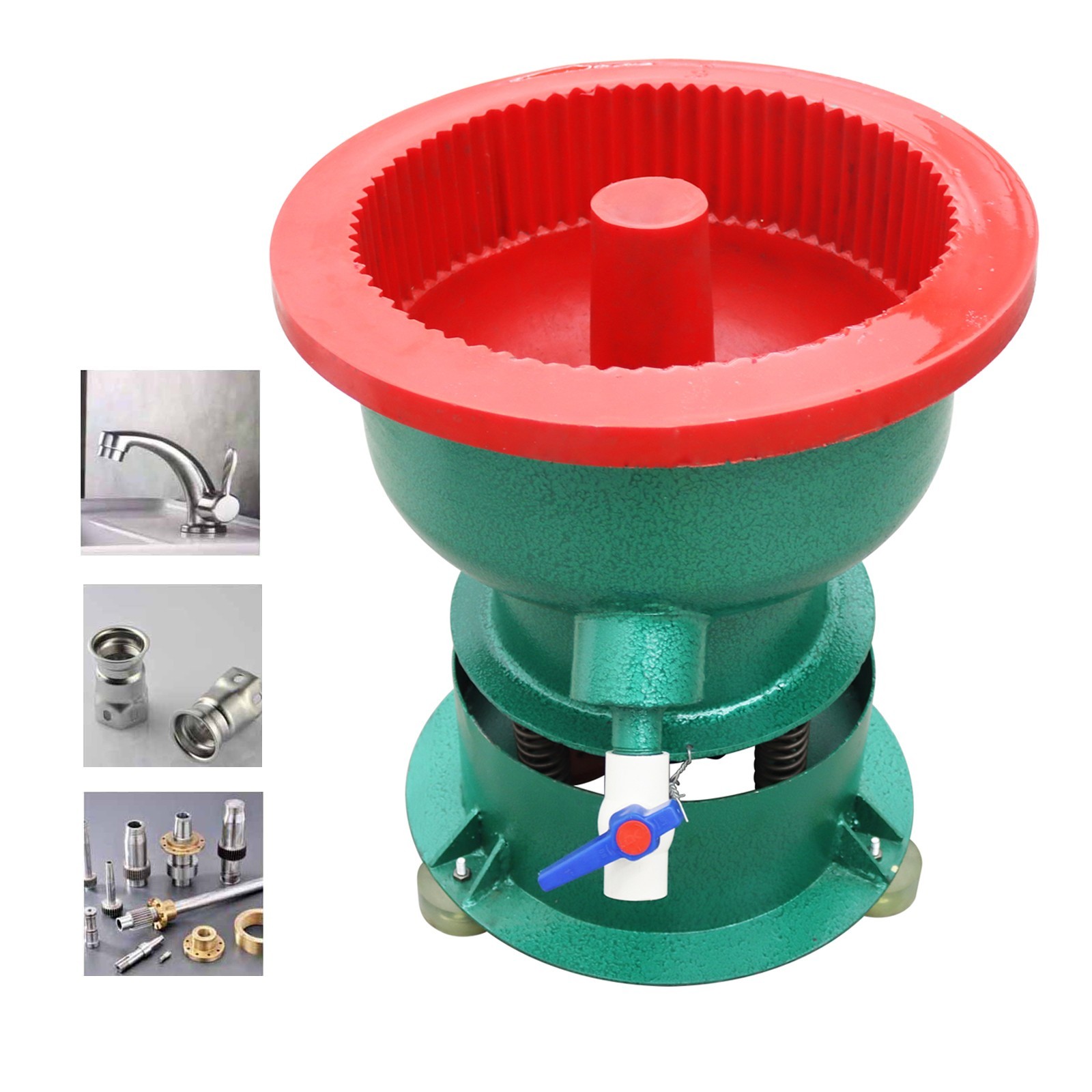 220V 40L Vibration Grinding Deburring Polishing Machine with Support Feet 550W
