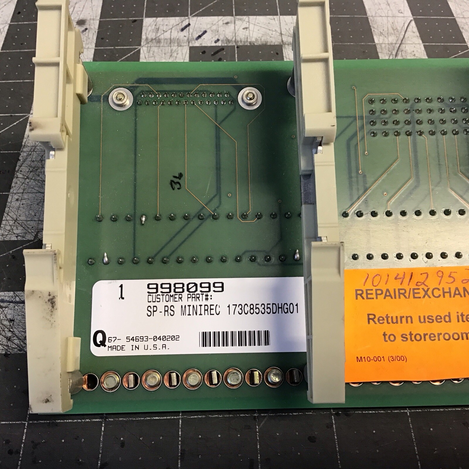 GE SP-RS Minirec 173C8535DHG01 /IS200ATBAG1BAA1 Board (LMP31U)