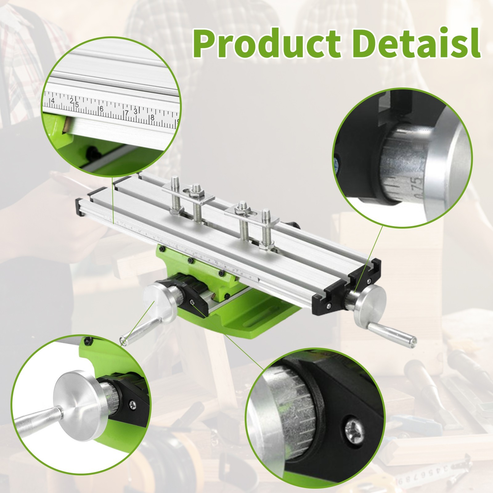 Mini Precision Milling Working Table Bench Drill Slide Cross Workbench X-Y Axis