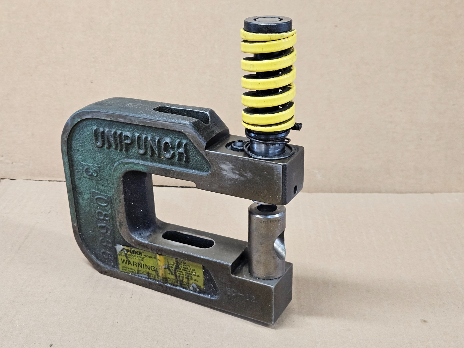 Unipunch 4AJ 1-1/2 C Frame (qty 1) with punch, spring and die loaded