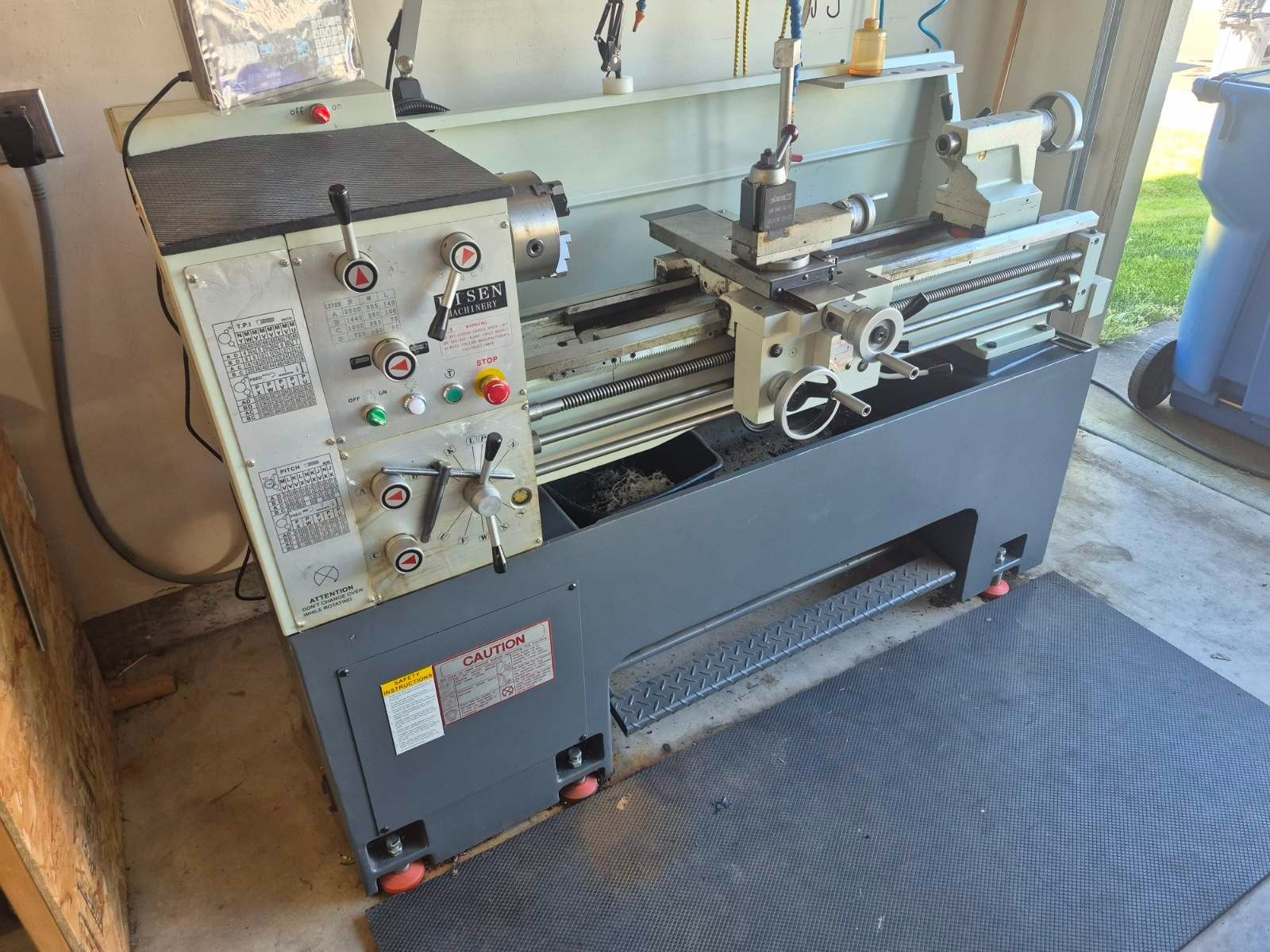 EISEN 1440GE Precision Lathe, 5HP, Low Hours