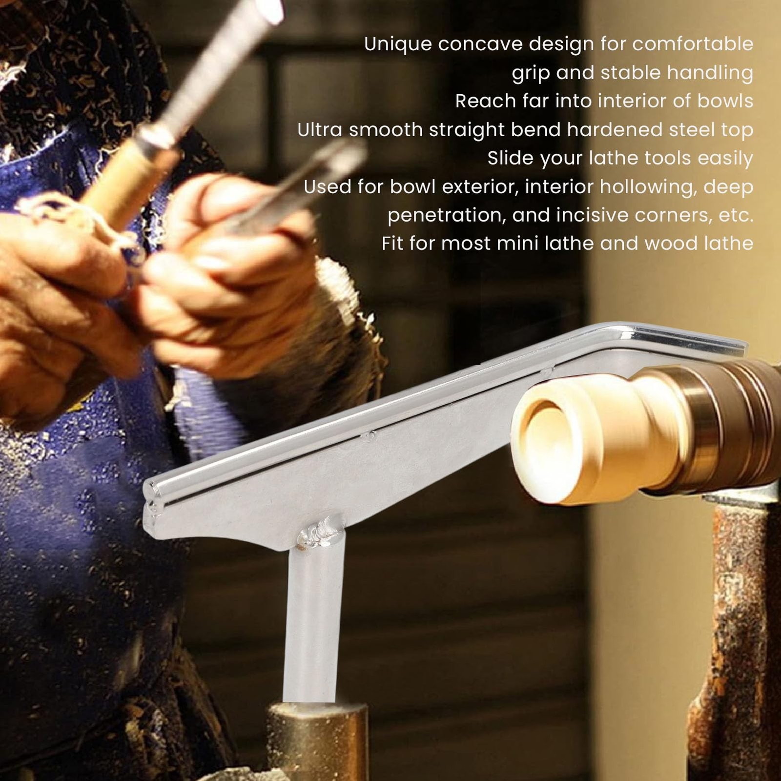 Alloy Steel Lathe Tool Rest 5/ Post Hardened Rod Woodturning Woodworking Bar