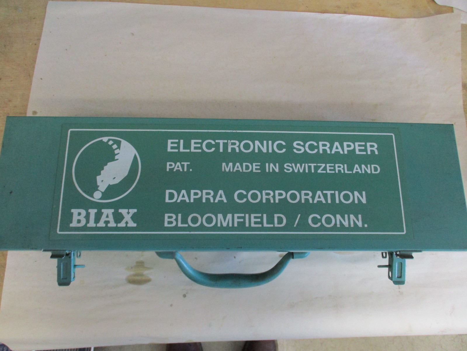BIAX Scraper HM 10 Electric half Moon Case, basic tool pack, all Paperwork NICE!