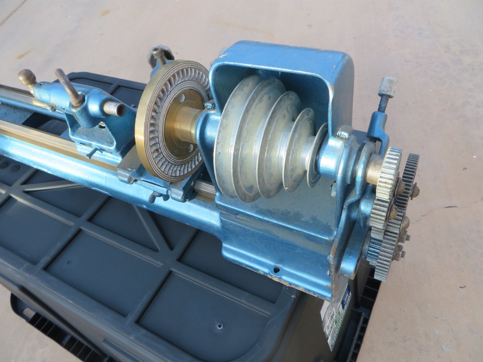 Vintage Craftsman Mini Lathe 1930s Blue