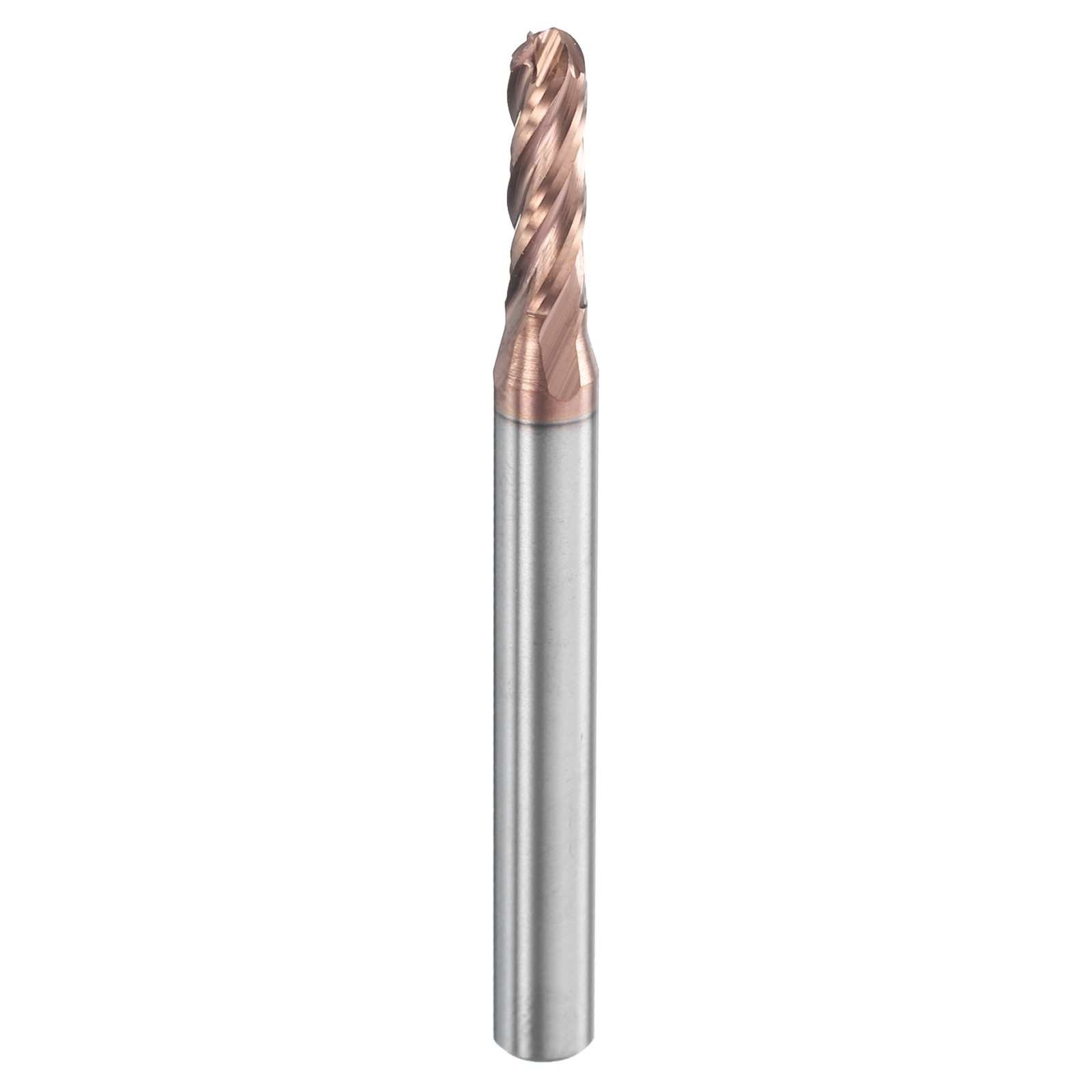 4 Flute Ball Nose End Mill 1/2″ Cutting Length TICN Coated for Carving Engraving