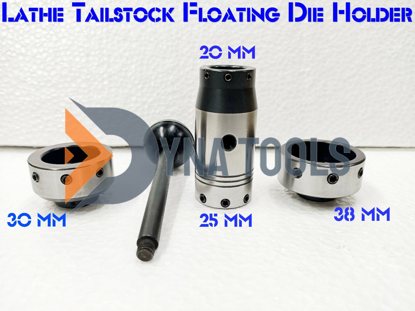 Lathe Tailstock Floating Die Holder Set 2MT Shank -Hold Dies 20mm,25mm,30mm,38mm