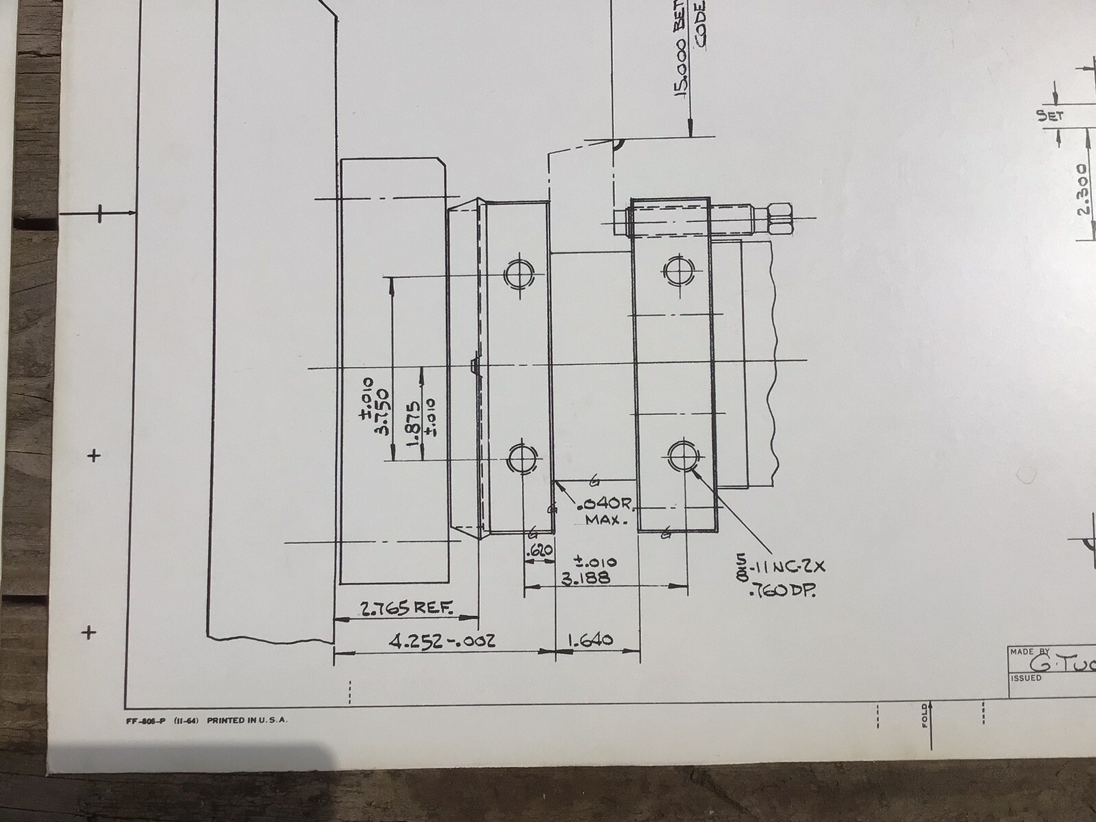 GE Engineering Drawings 1966, 22”x34”, Lathe Square Turret Lathe Tooling, Poster