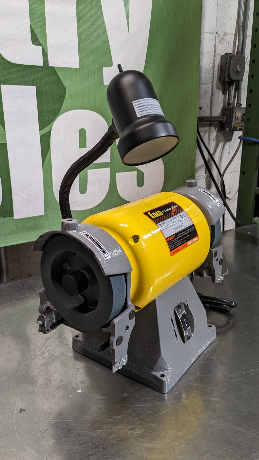 ENCO Bench Carbide Grinder 6 Wheel Dia 1-1/4 Arbor 120v TG-6L