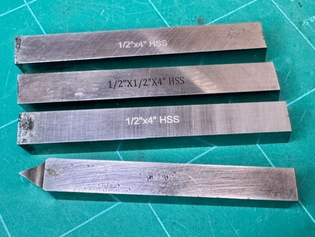 4 Pc HSS TOOL Blanks 1/2 Square X 4 inch Long & 12 X 100mm LATHE TOOL ex display