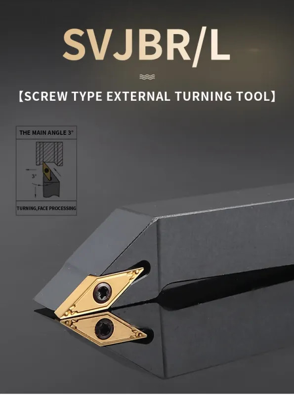 External Turning Tool SVJBR1212 SVJBR1616 SVJBR2020 SVJBR2525 CNC Lathe Holder