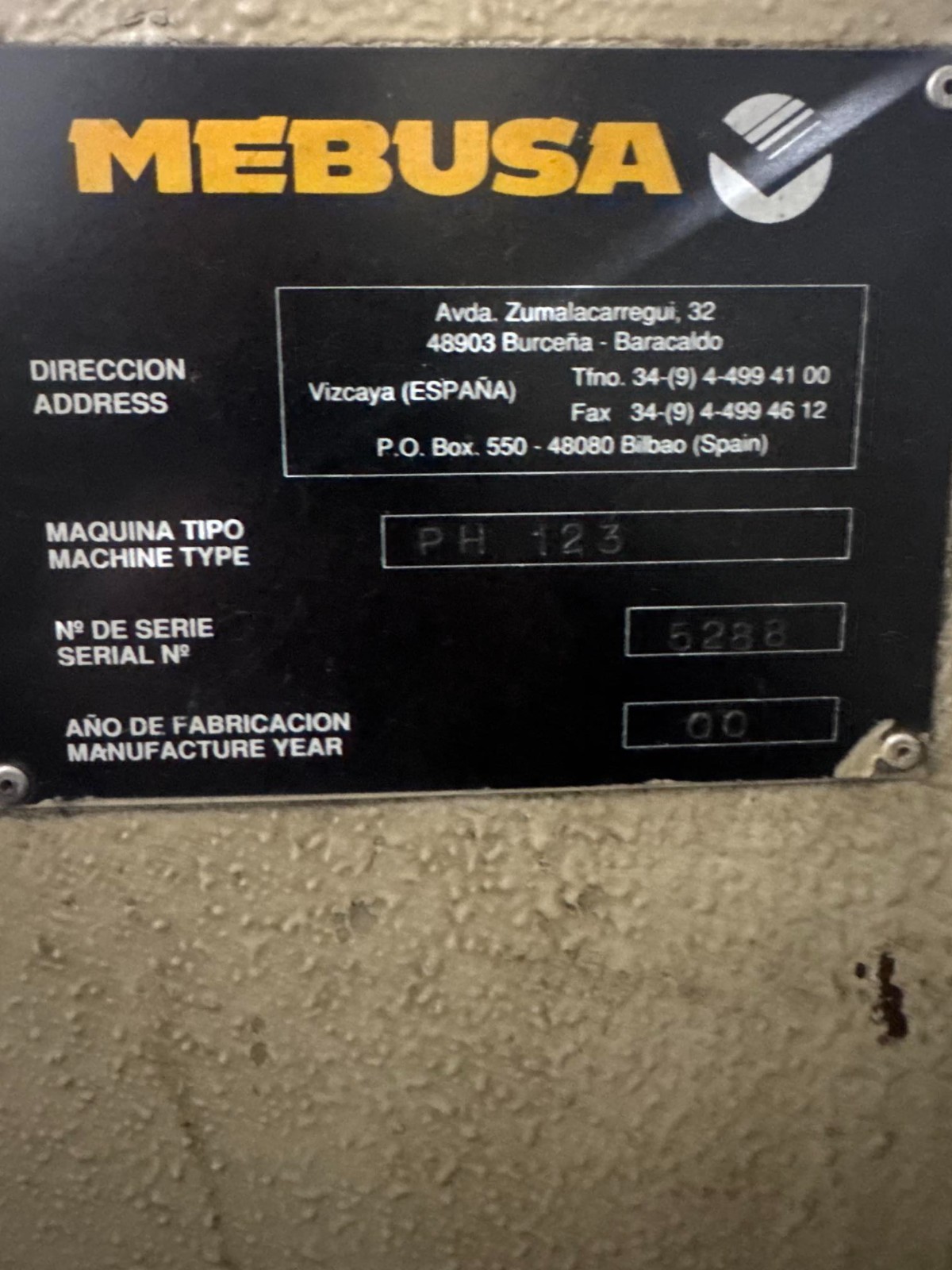 2000 HURCO PH123 Hydraulic Press Brake