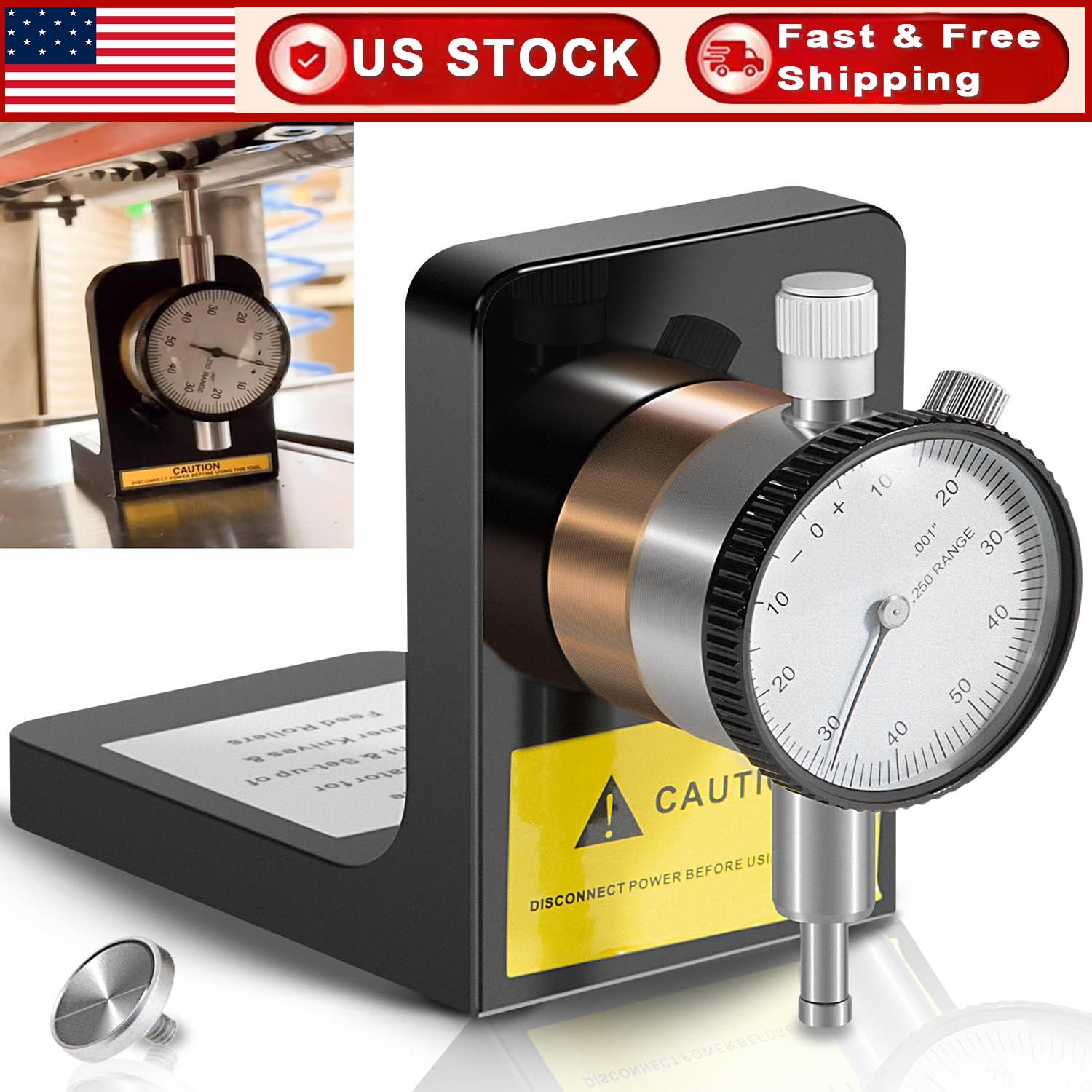 W1218A Dial Indicator 360 Degree Durable Powerful Magnetic Rotacator for Planers