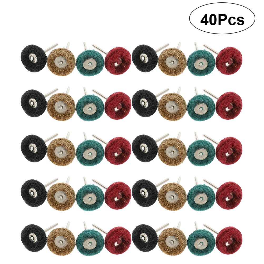 40Pcs Polishing Wheel for Drill Metal Jewelry Buffing Wheel Kit