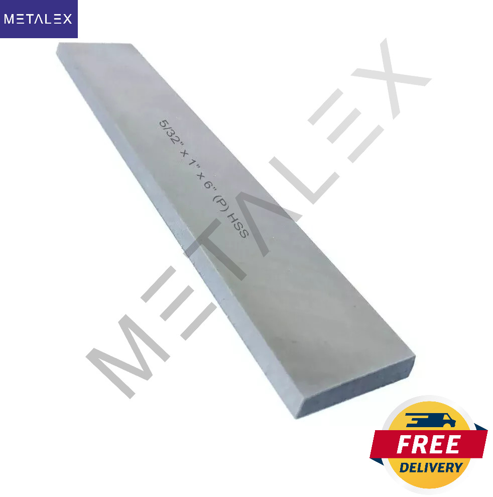 5/32″ x 1″ x 6″ Inch Lathe Cut Off Parting Tool Blade 5 Piece HSS Set M2 Grade