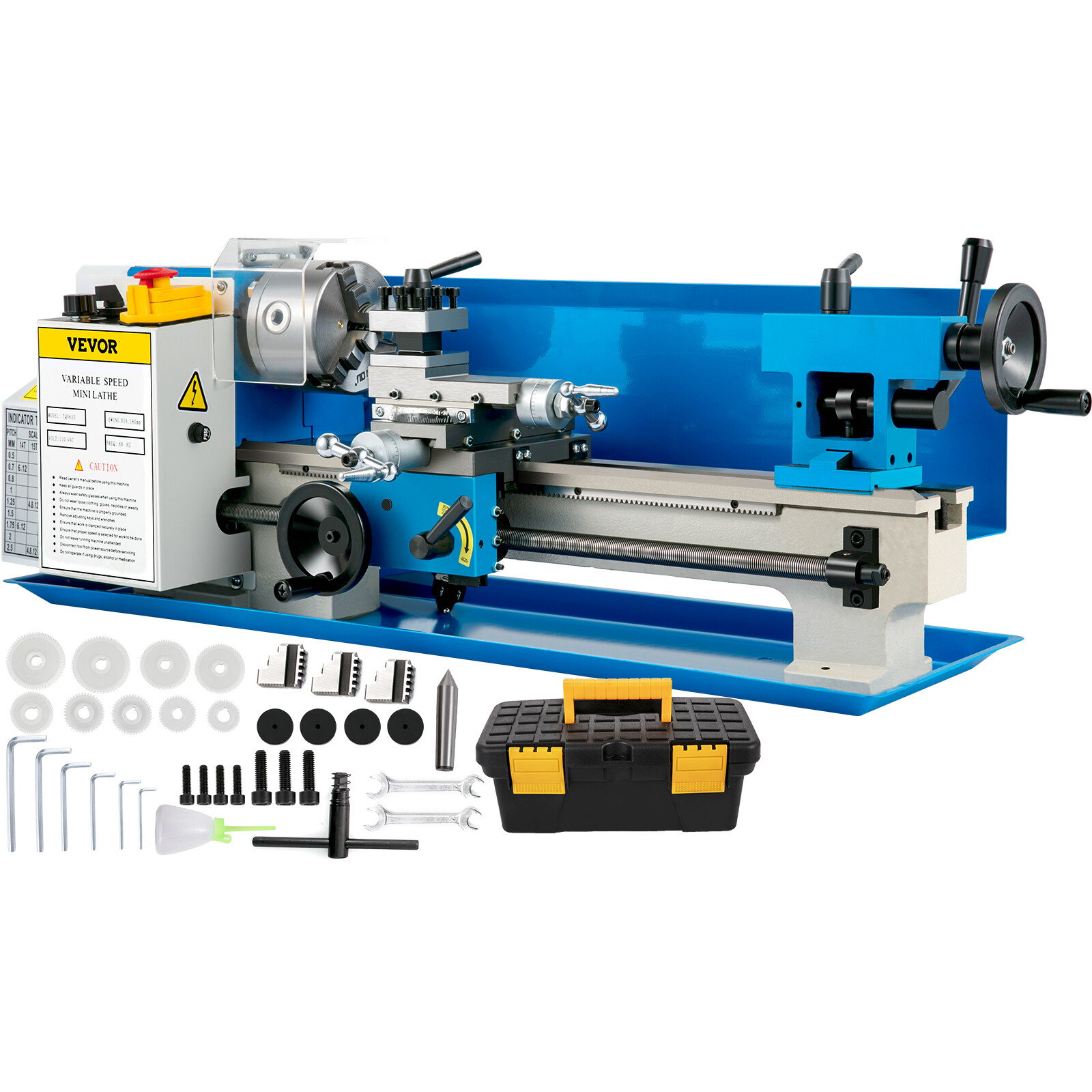 Metal Lathe Milling Machine SturdyInfinitely Variable Speeds High Accuracy US