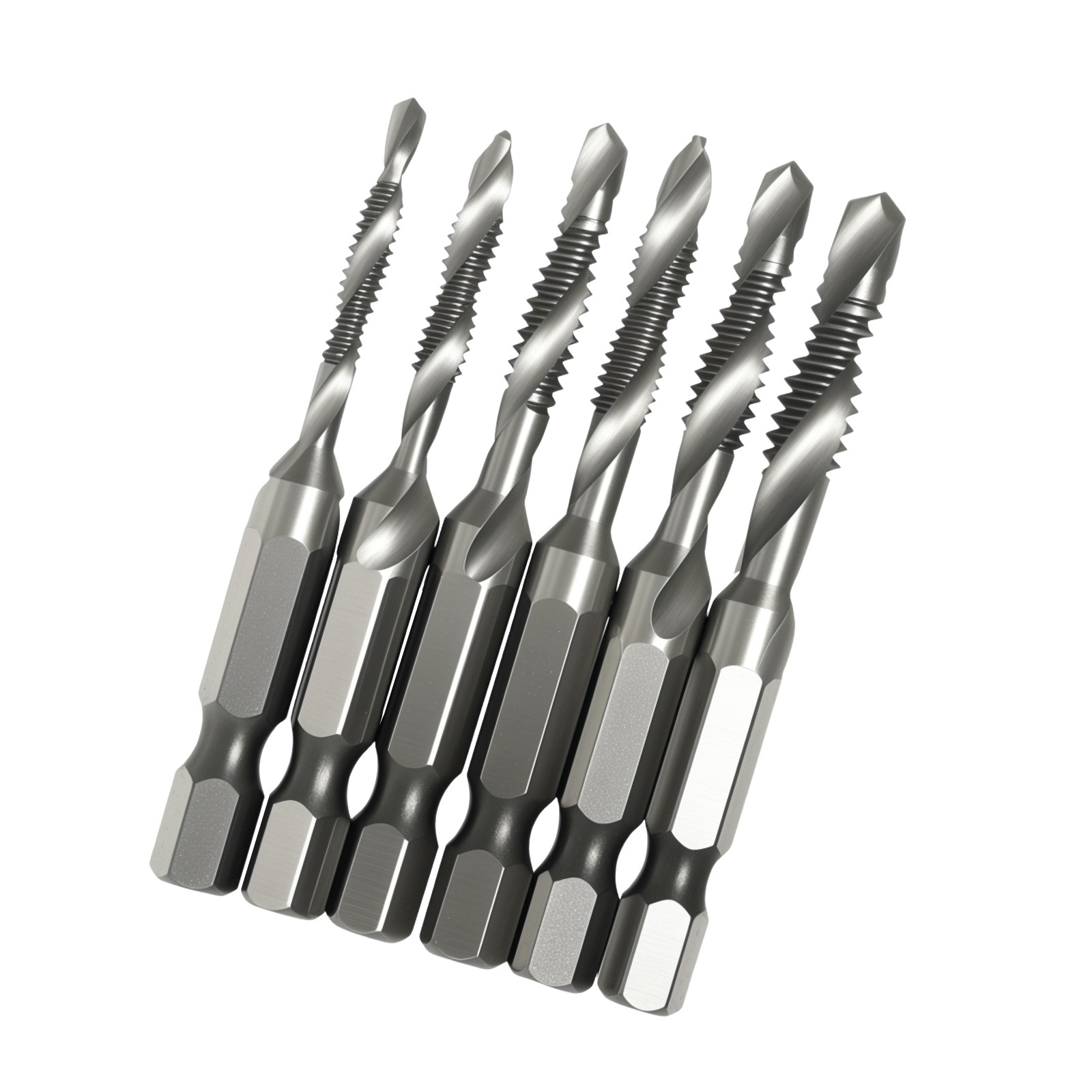 12-Piece Drill Tap Set, American Standard Drill Tap Set High-speed Steel 4341