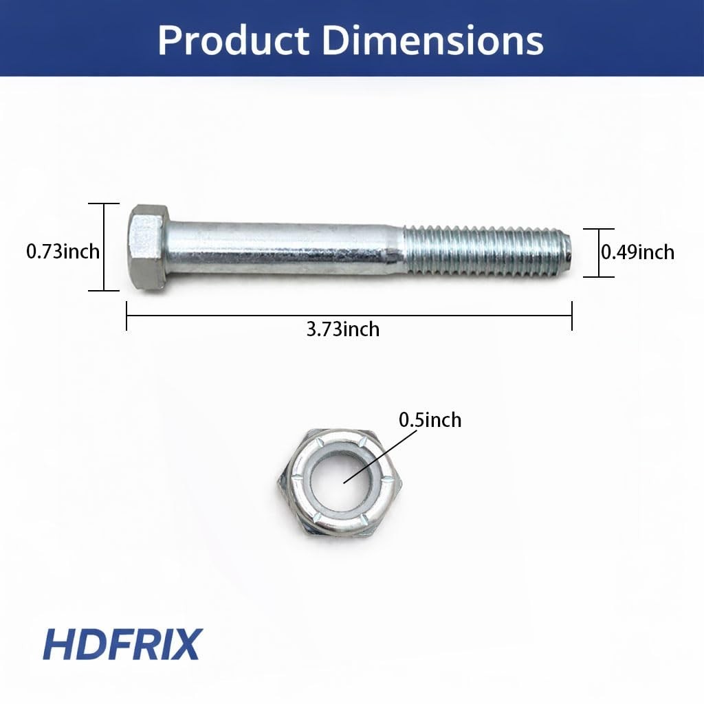 Durable Carbon Steel Shear Bolt Set with Nylock Nuts for Agricultural Machinery