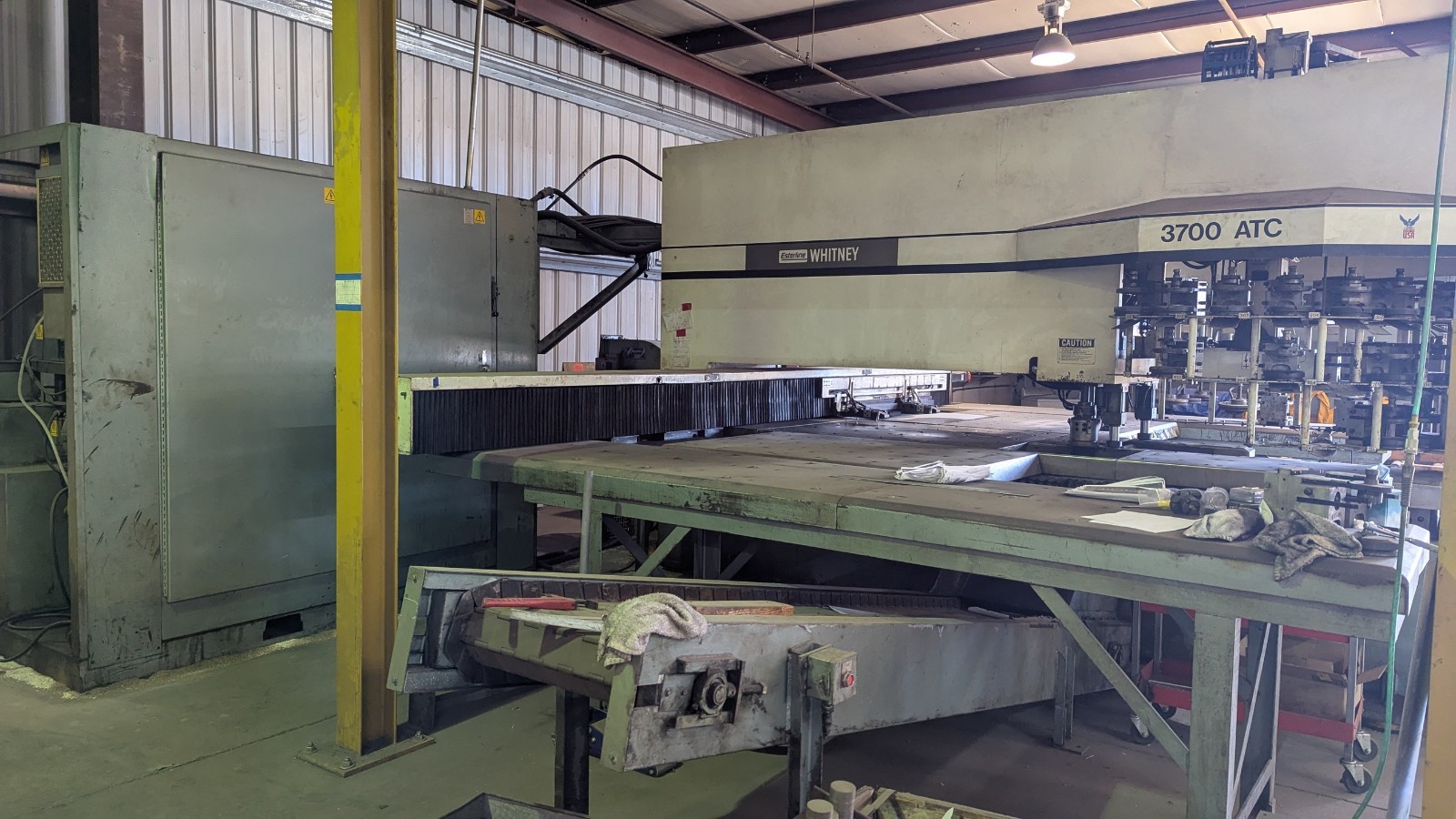 Esterline Whitney 3700 ATC Turret Punch Press Automatic Manual Electric