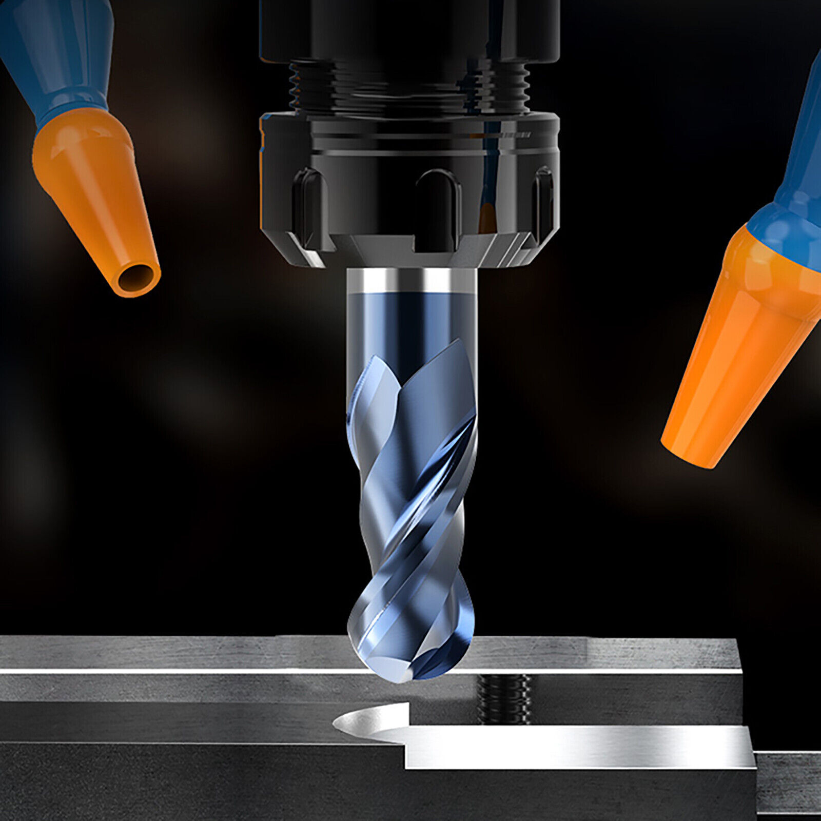 Ball Nose Round End Mill Drill TISIN Coating Milling Cutter Engraving Bit Or CN