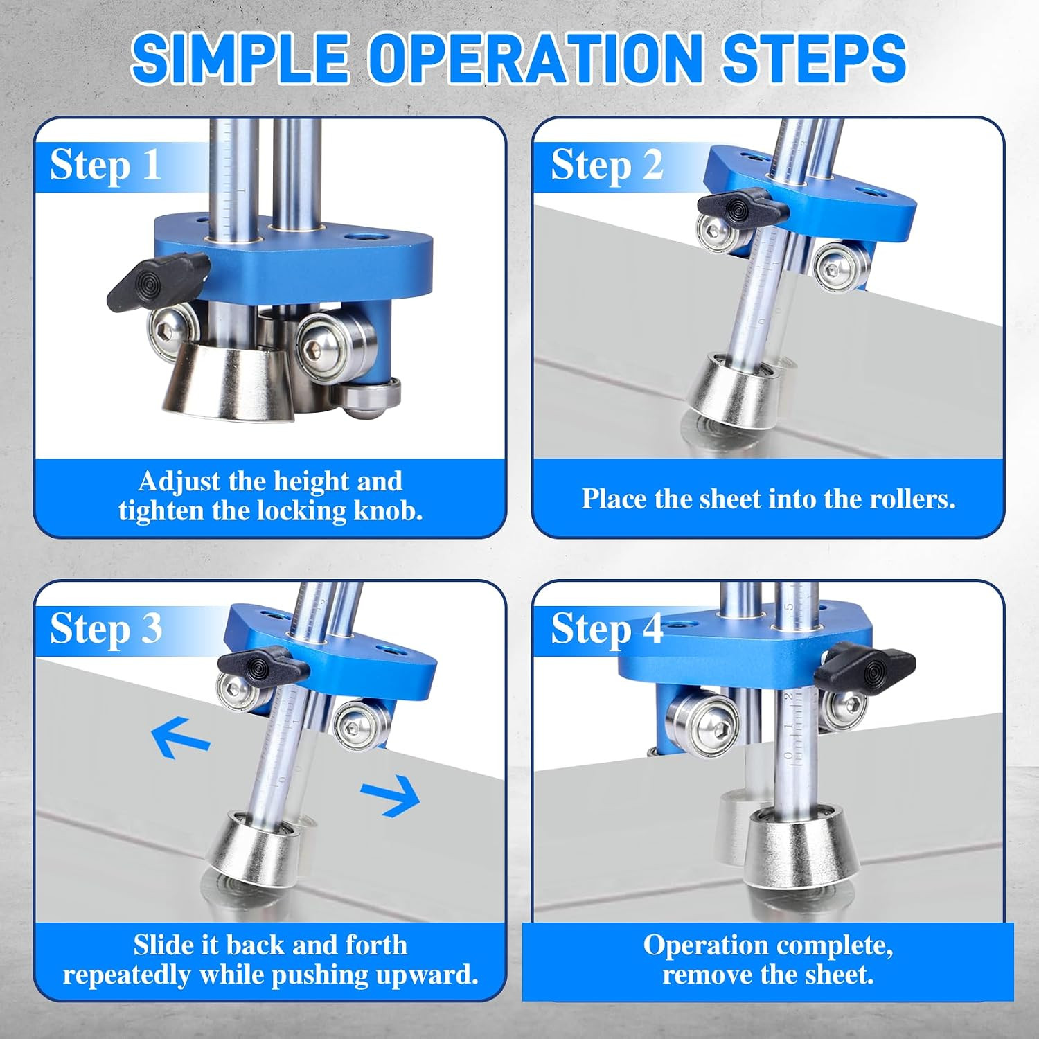 Sheet Metal Roller 1-Station Metal Bender, Professional Sheet Metal Roller Bende