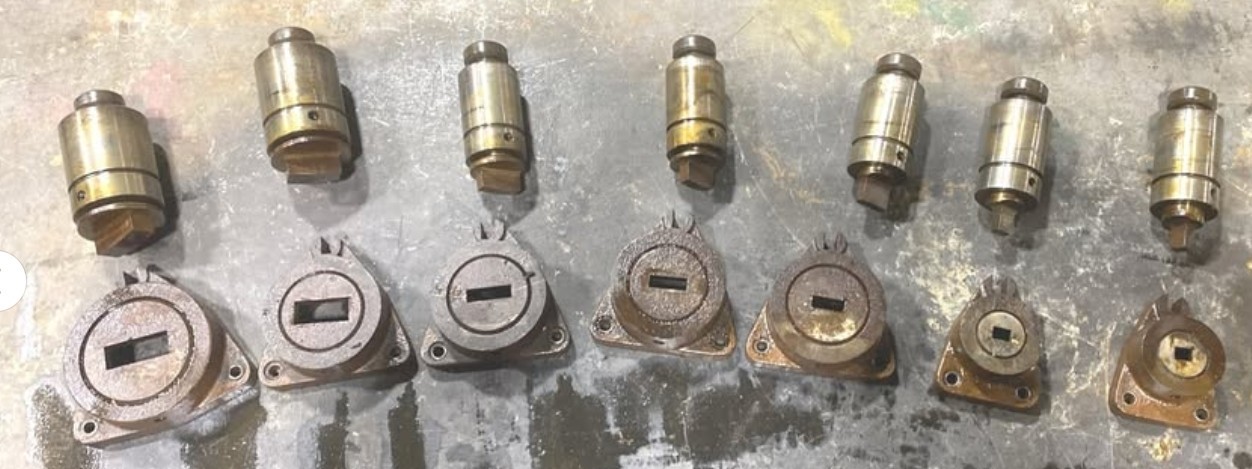 Di-Acro Turret Punch #12 with 7 rectangular punch sets