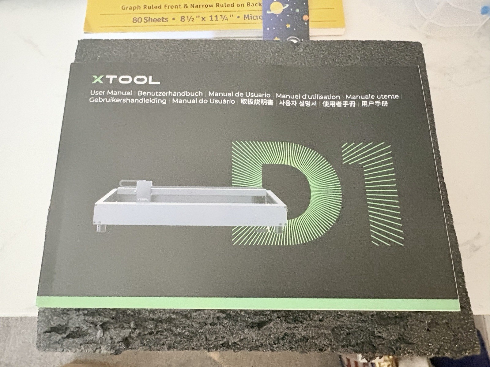 xTool D1 10W CNC Laser Engraver/Cutter 110V Kit w/ Accessories & Manual