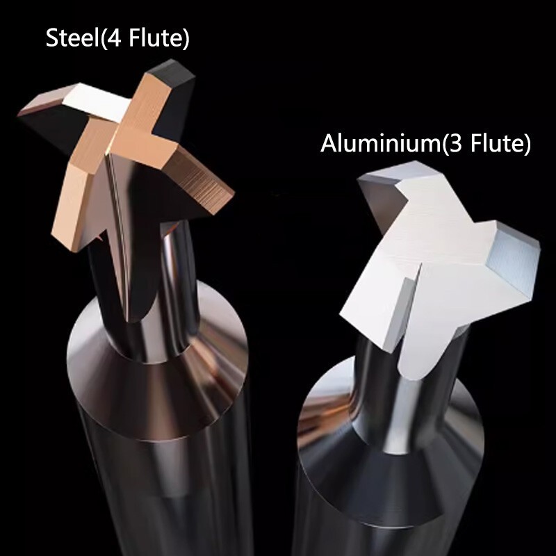Carbide Chamfer Cutter Deburrer Double Angle End Mill Ø3-12mm 3/4 Flute Milling