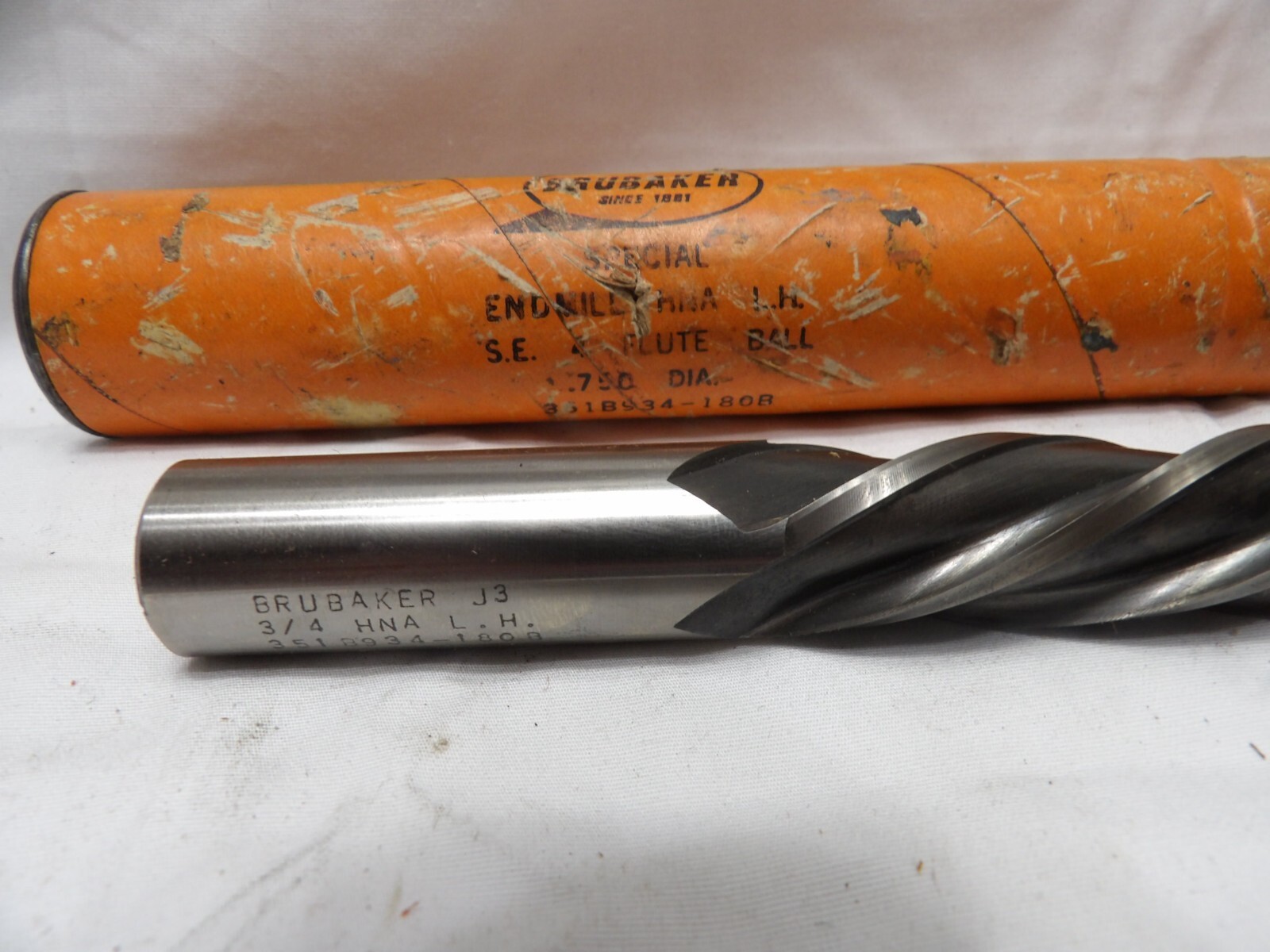 Brubaker Ball Nose Endmill Cutter 3/4″ x 3/4″ x 4″- Made in the USA