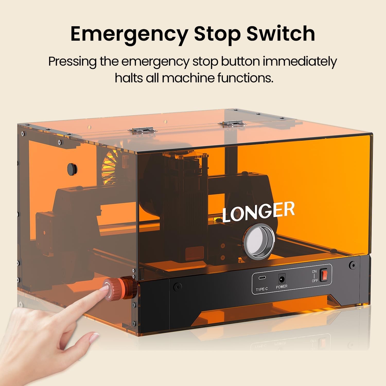 LONGER RAY5 MiniS 5.5W Laser Engraving Engraving Speed Working Area 130*120mm
