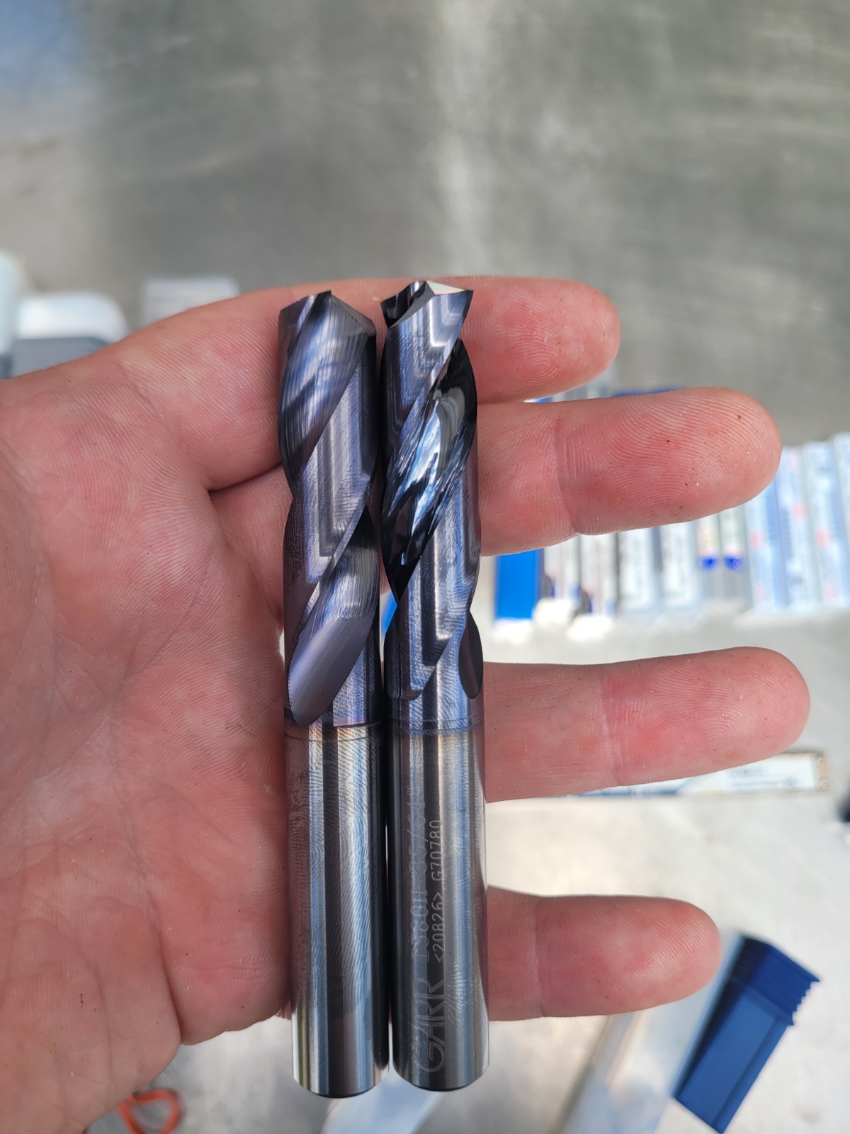 Tool Lot (Carbide Hole Thru Drills, Carbide drills, Tool Holders)