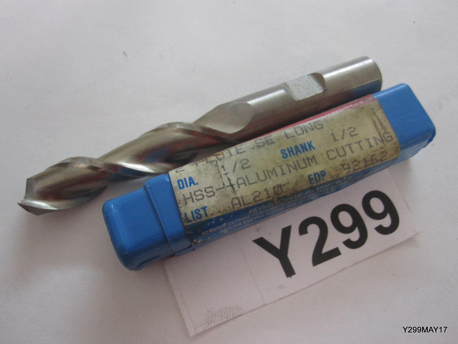 NIAGARA N92162 2-Flute High Speed Steel High Helix Single End Mill for Aluminum