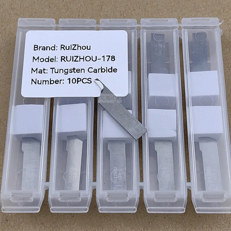 10PCS RZCUT-142-1 Tungsten Carbide OscillatingBlade Knife Ruizhou CNC Machine