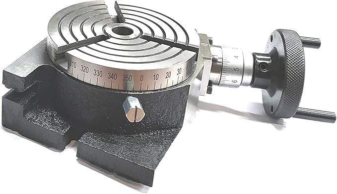 Horizontal Vertical 4″ Inch II 100mm Milling Rotary Table-USA FULFILLED