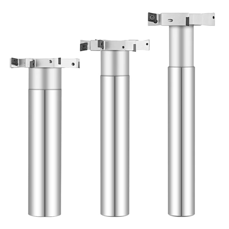 HTS Series CNC T-Groove Milling Cutter Rod Slot Width Three-Sided Cutter Shank
