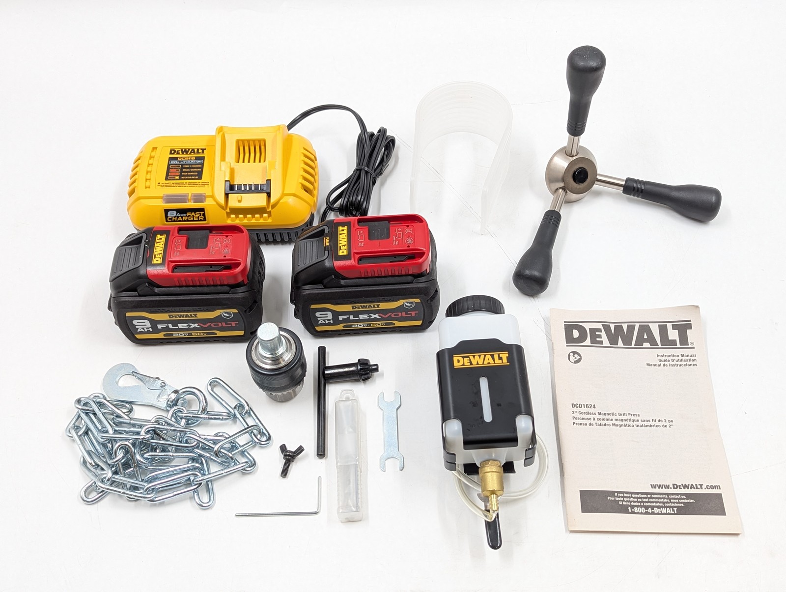 DeWalt Cordless Brushless Magnetic Drill Press Kit w/Hard Case (DCD1624) Yellow