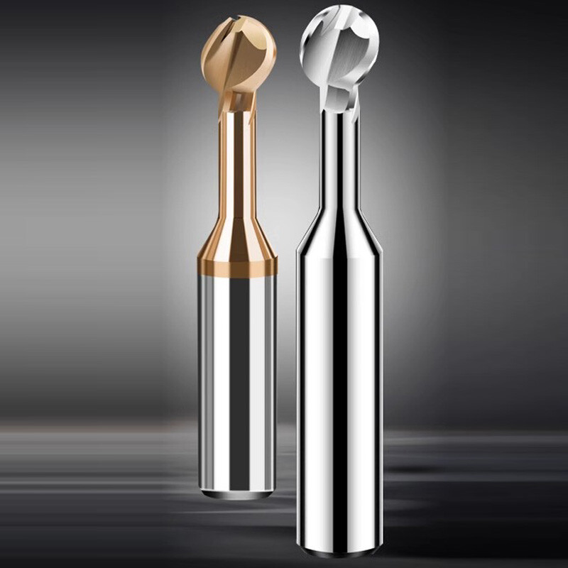 R0.5mm-R6mm Nano Coated Solid Carbide Ball Nose End Mill Lollipop Cutter CNC