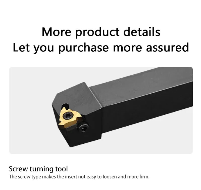 External Turning Tool Lathe Bar Holder SER1010H11 1212H16/11 1616H16/11 SER2020K