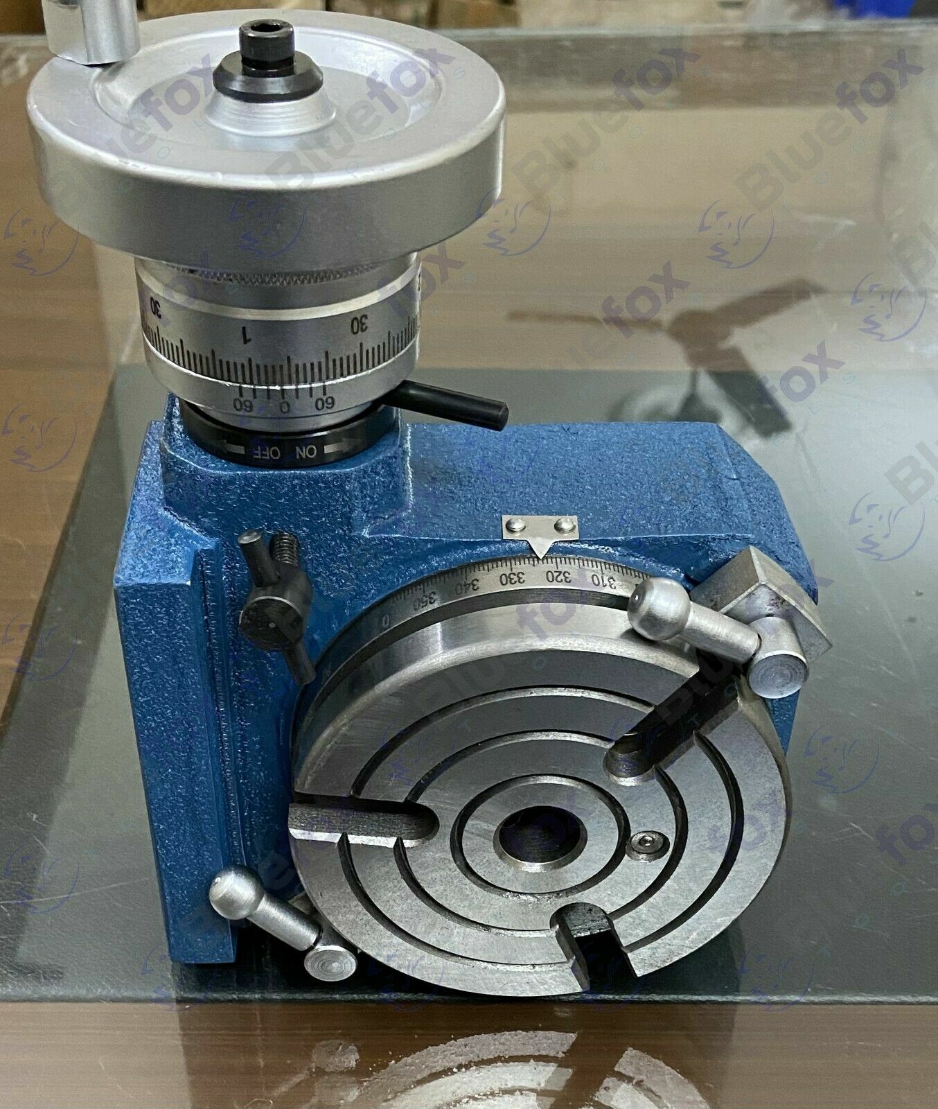 4″ 110mm HV4 Horizontal Vertical Rotary Table with M8 Clamp Kit for Milling