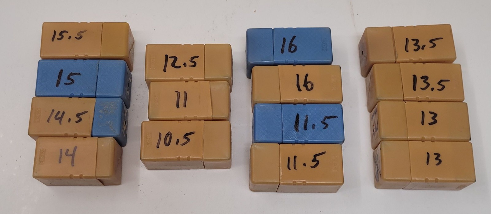 NIKKEN SK16 Collets – Set of 15 – Various Sizes