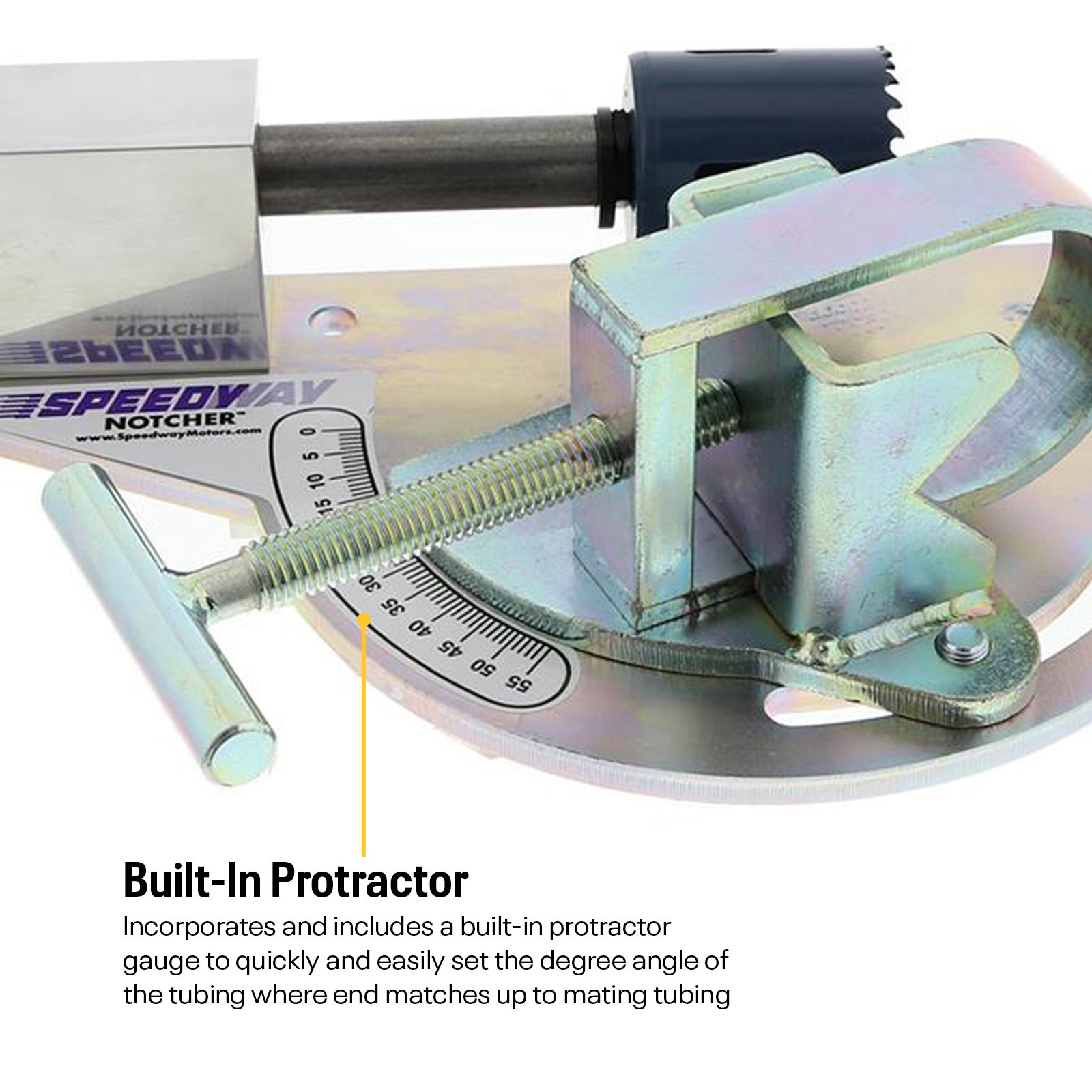 Professional Pipe & Tube Notcher, 9/16″ – 2″ Tubing Notching Tool, 40-90 Degree