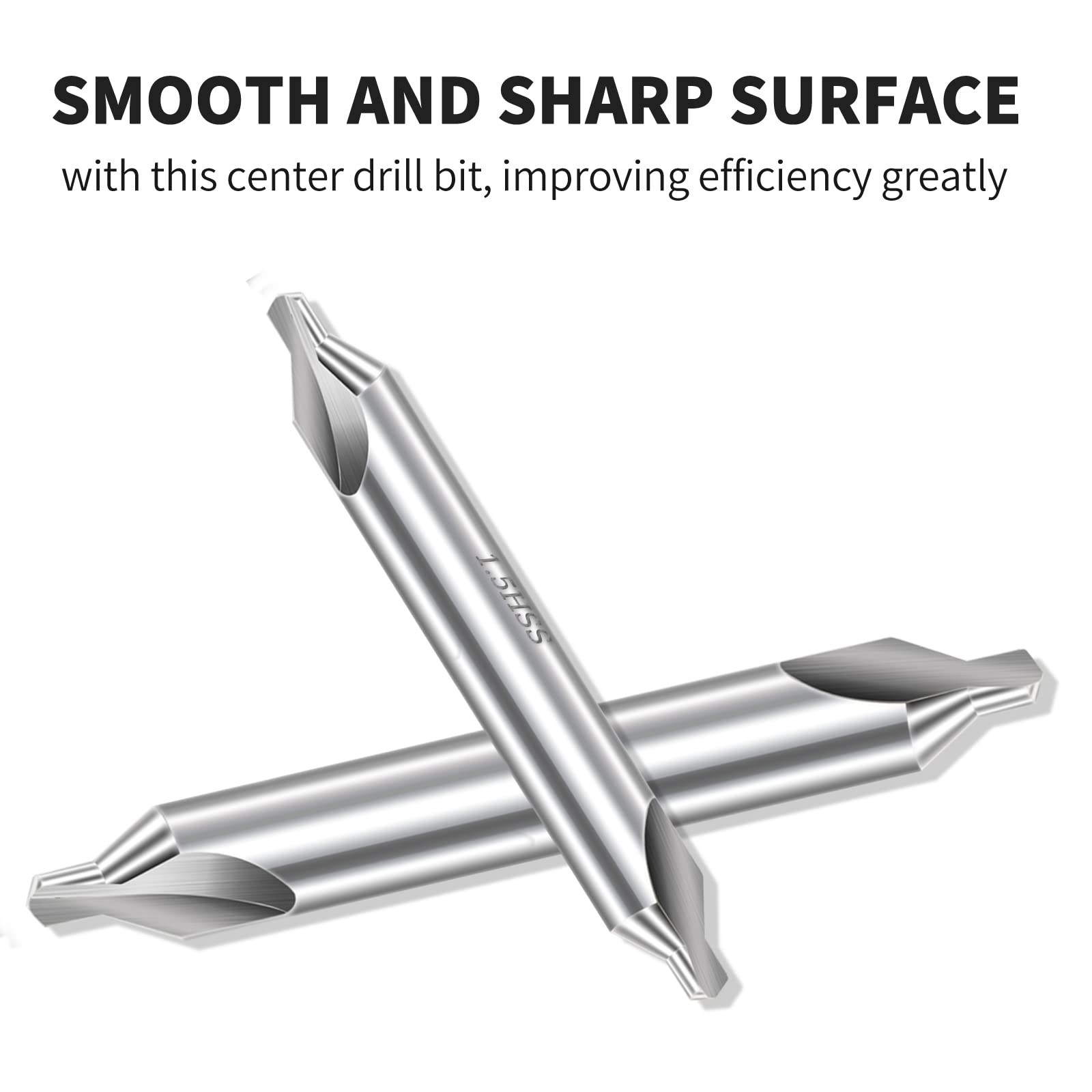 Aleric Center Drill Bits Set – High Speed Steel Center Drill Bit Countersink …