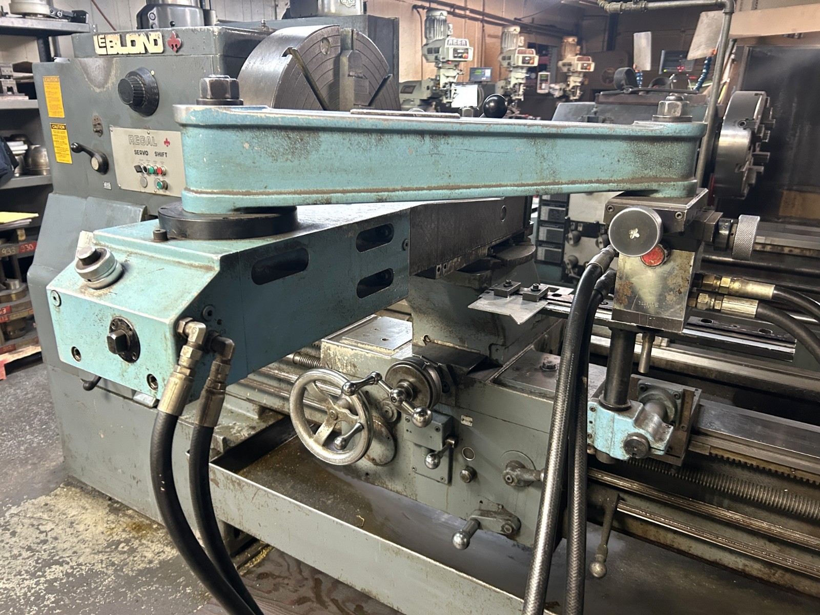 LeBlond Regal Servo Shift 36″ x 72″ Geared Head Hydraulic Tracing Lathe (1981)