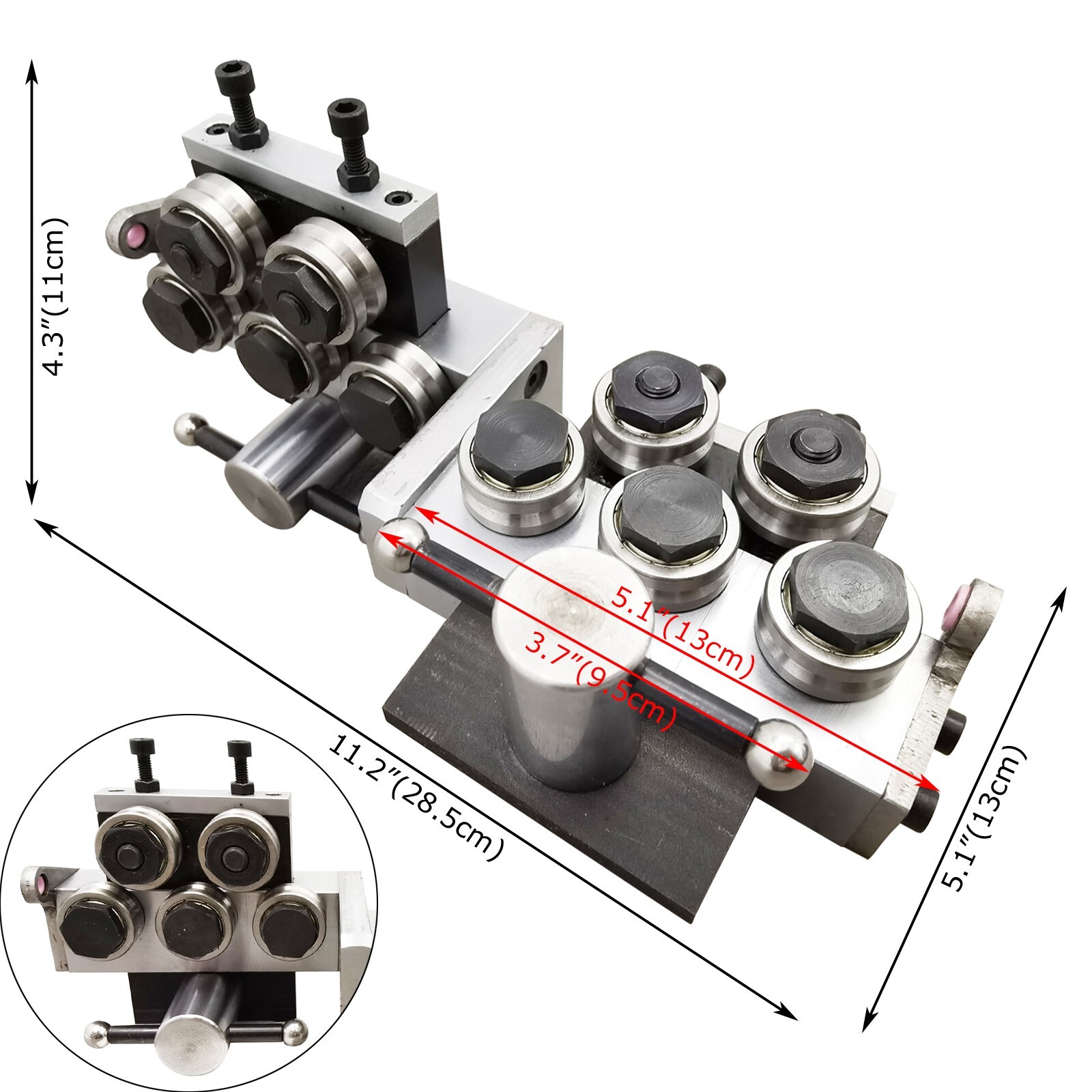 2mm-4mm Metal Wire Cable Straightening Machine with 10pcs Straighten Wheels