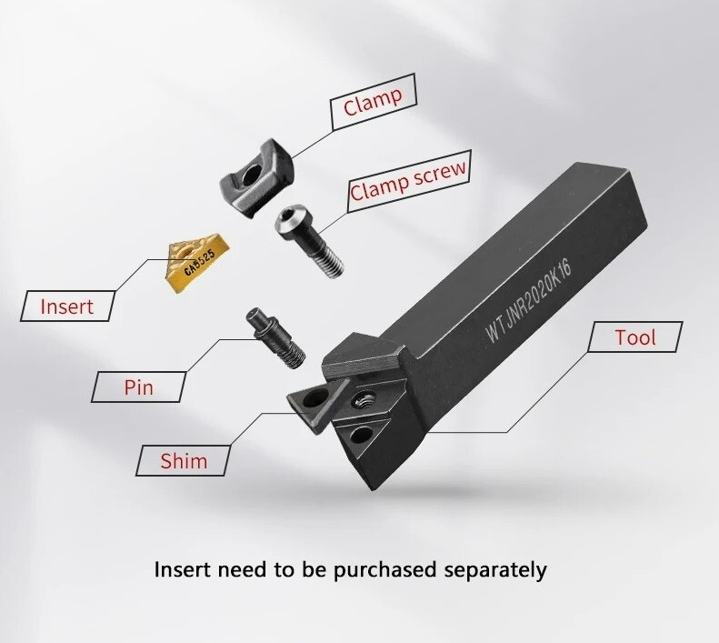 External Turning Tool Lathe Bar Holder SER1010H11 1212H16/11 1616H16/11 SER2020K