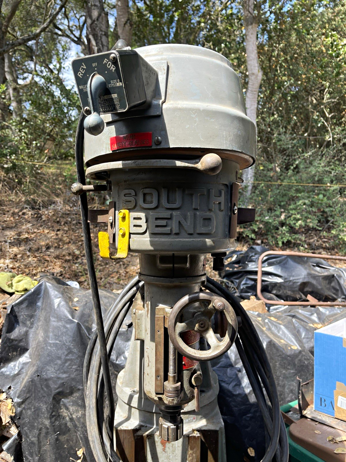 South Bend Manual Vertical Milling Machine, Electric Powered Milling