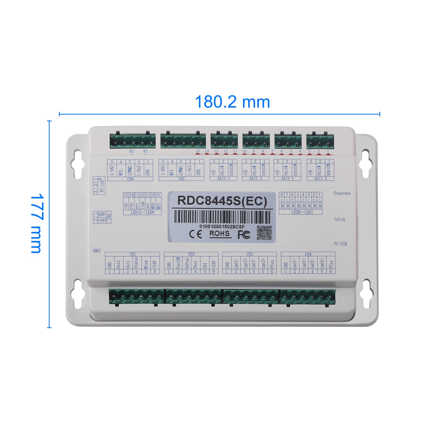 RUIDA 8445S Control Panel Board For 60W-130W CO2 Laser Engraver SupportLightburn