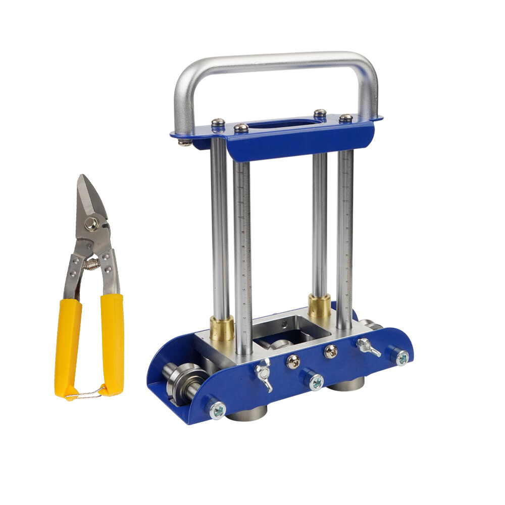 Blue Hand Sheet Metal Roller Bender Roofing Tools&Snip for Making Folding Edges