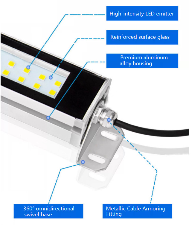 AC 100-230V CNC Led Machine Tool Work Light Waterproof Oil-proof Explosion-proof